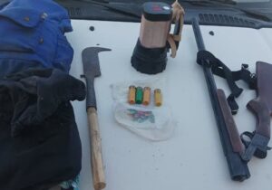 کشف اسلحه جنگی و گوشت بز کوهی در شهرستان خلخال