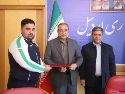 تجلیل از طاها نعمتیمقدم انگیزهای مضاعف برای قهرمانان آینده ورزش اردبیل است