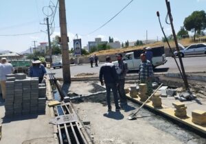 تحویل ۳۰ هزار مترمربع پیادهروسازی تا پایان سال در خلخال